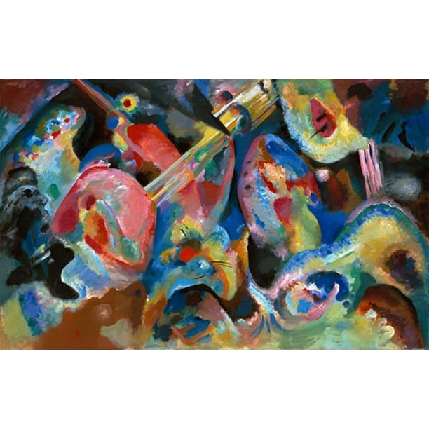 16x16 Vintage Images Wassily Kandinsky's Improvisation 28 Throw Pillow Multicolor 16x16 Vintage Images Wassily Kandinsky's Improvisation 28 Throw Pillow Multicolor